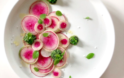 Carpaccio vom Wassermelonenrettich
