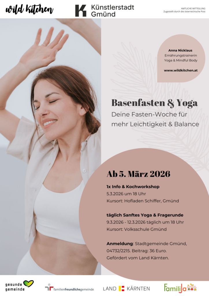 Basenfasten Yoga Gmünd Kärnten Anna Nicklaus Gesunde Gemeinde